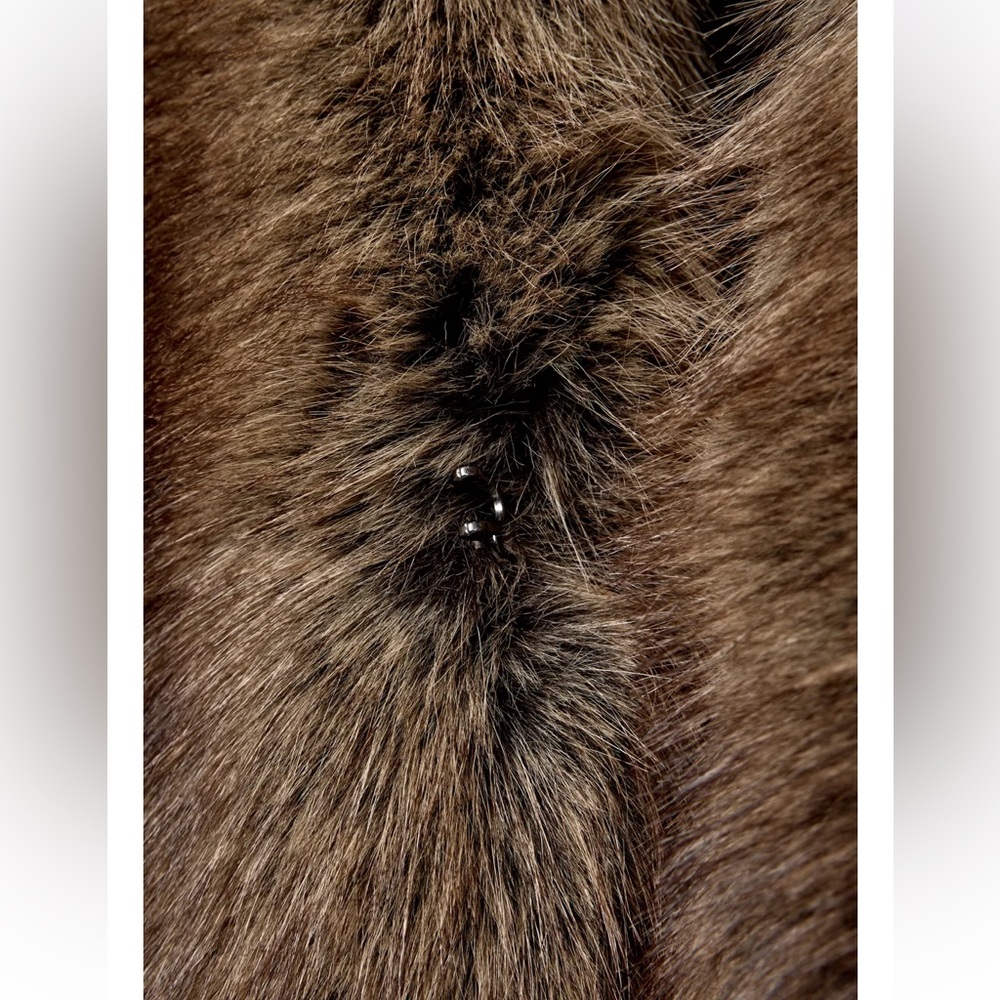 Zara FAUX FUR COLLAR BOMBER JACKET ZW COLLECTION - Picture 6 of 8